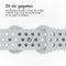 Sport⁺ bandje voor de Apple Watch Series 1-9 / SE - 38/40/41 mm - Maat S/M - Grey & White