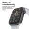 Sport⁺ bandje voor de Apple Watch Series 1-9 / SE - 38/40/41 mm - Maat S/M - Grey & White