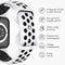 Sport⁺ bandje voor de Apple Watch Series 1-9 / SE - 38/40/41 mm - Maat S/M - White & Black