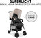 Sport - Buggy - Disney - licht en snel inklapbaar - Pooh Rainbow - Beige