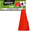 Sport/ taining voetbal pionnen oranje 22 cm - 4 stuks - Sport - veldsporten - training pion/kegel/accessoire
