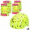 Sportbeschermingsset Colorbaby Neon Cali Vibes Geel (4 Stuks)