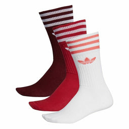 Sportsokken Adidas Solid 3 stripes Zwart 3 Stuks - 35-38