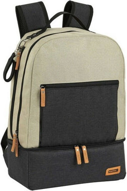 Sporttas met Schoenenhouder Safta M883 Beige Donker grijs 15 L