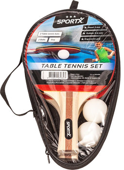 SportX Tafeltennis Set Incl. Ballen in Tas