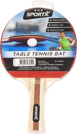 SportX Tafeltennisbat Rubber/Hout