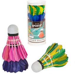 SportX Shuttle Veren Gekleurd in Koker 3 stuks