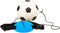 SportX Voetbaltrainer - Balspellen - Bal diameter 20cm - Elastisch koord