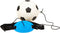 SportX Voetbaltrainer - Balspellen - Bal diameter 20cm - Elastisch koord