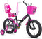 Zinnia Kinderfiets Meisjes 16 Inch Zwart met Zijwieltjes