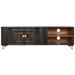 Tv-meubel Home ESPRIT Zwart 160 x 40 x 50 cm