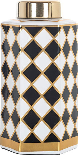 Richmond Pot Pip groot (Black/white)