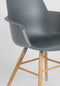 Zuiver Albert Kuip Eetkamerstoelen met armleuning Donkergrijs - Set van 2