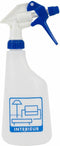 Sprayflacon met sprayer, schaalverdeling en pictogram 600 ml interieur