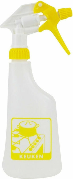 Sprayflacon met sprayer, schaalverdeling en pictogram 600 ml keuken