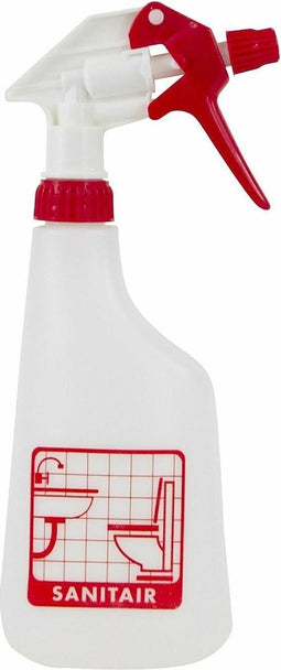 Sprayflacon met sprayer, schaalverdeling en pictogram 600 ml sanitair