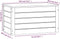vidaXL - Opbergbox - grijs - 59,5x36,5x33 - cm - massief - grenenhout