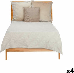 Sprei 180 x 260 cm Beige (4 Stuks)