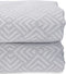 Sprei 180 x 260 cm Geometrisch Grijs (4 Stuks)