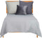 Sprei 180 x 260 cm Geometrisch Grijs (4 Stuks)