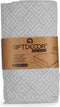 Sprei 180 x 260 cm Geometrisch Grijs (4 Stuks)