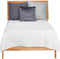 Sprei 180 x 260 cm Ruiten Wit (4 Stuks)