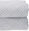 Sprei 240 x 260 cm Geometrisch Grijs (4 Stuks)