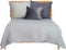 Sprei 240 x 260 cm Geometrisch Grijs (4 Stuks)