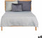 Sprei 240 x 260 cm Ruiten Grijs (4 Stuks)