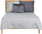 Sprei 240 x 260 cm Ruiten Grijs (4 Stuks)