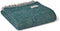 Sprei Beehive Smaragd Groen met Grijs - 140x240 - Nieuw Wol - Tweedmill UK