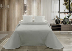 Sprei Hosteline PALMA Parelgrijs Bed van 135