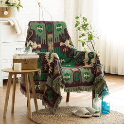 Sprei Omkeerbare deken Knuffeldeken Bankdeken Bankdeken Katoenen plaid voor Sofa / Bed Dekbed