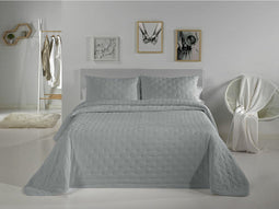 Sprei Pierre Cardin DOTS Parelgrijs Bed van 150 (3 Onderdelen)