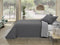 Sprei Pierre Cardin LORENA Antraciet Bed van 180 (3 Onderdelen)