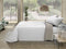Sprei Pierre Cardin LORENA Wit Bed van 150 (3 Onderdelen)