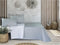 Sprei Pierre Cardin TRIANA Blauw Bed van 180 (3 Onderdelen)