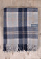Sprei Tartan Bannockbane Silver - 175x250 - Gerecycled Wol - TBCo Scotland