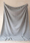 Sprei Visgraat Grijs (Charcoal Grey) - 175x250 - Gerecycled Wol - TBCo Scotland