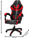 Springos Gamestoel - Gaming Stoel - Ergonomische Bureaustoel - Game stoel - Verstelbaar - Gaming Chair - Rood/Zwart