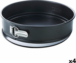 Springvorm Pan Pyrex Magic Cirkelvormig Zwart 23 cm 4 Stuks