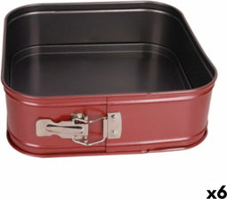 Springvorm Pan Quttin 24 x 24 x 7 cm Vierkant (6 Stuks)