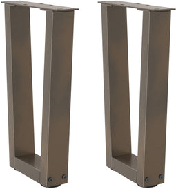 vidaXL - Eettafelpoten - 2 - st - V-vormig - 28x(42-43,3) - cm - staal - naturel