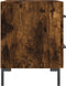 vidaXL - Nachtkastje - 40x35x47,5 - cm - bewerkt - hout - gerookt - eikenkleurig