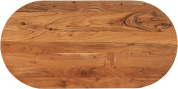 vidaXL - Tafelblad - ovaal - 120x63,8,5 - cm - massief - acaciahout