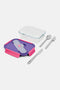 Built Ny Lunchbox Active 900 Ml Glas Paars/roze 2-delig