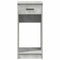 vidaXL - Computertorenstandaard - met - lade - 35x45x77 - cm - betongrijs