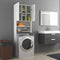vidaXL - Wasmachinekast - 64x25,5x190 - cm - sonoma - eikenkleurig