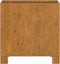 vidaXL - Plantenbakken - met - poten - 2 - st - roestig - 32x30x33 - cm - cortenstaal