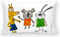 Kussenhoes Ripshop Amics Multicolour 30 x 50 cm